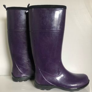DARK PURPLE KAMIK RAIN BOOTS